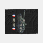 フランス軍隊モダン大戦主戦車レッカー フリースブランケット (正面(横))