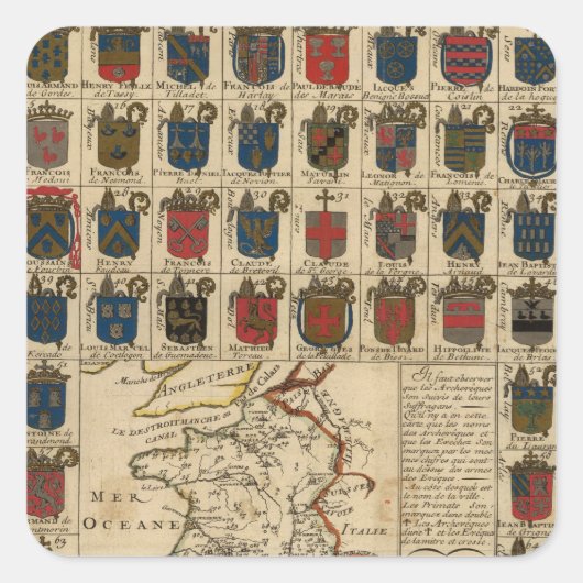 フランス軍隊 スクエアシール (正面)