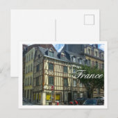 フランス通りシティスケープ古い建物建築 ポストカード (正面/裏面)