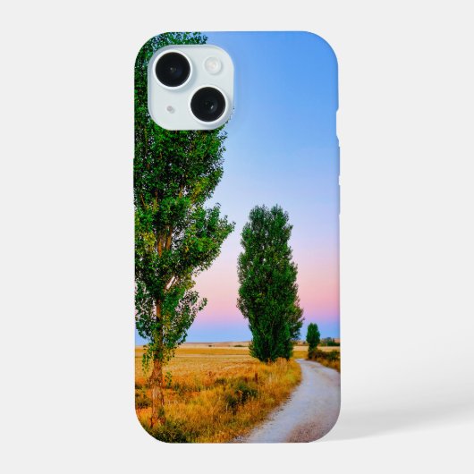 フランス道の道程 iPhone 15ケース (裏面)
