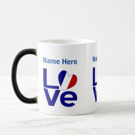 フランス青LOVE ギア フラグ カスタマイズ モーフィングマグカップ