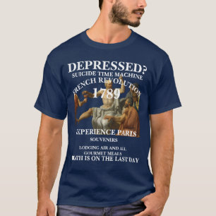 フランス革命タイムマシーン休暇1789年フランス Tシャツ