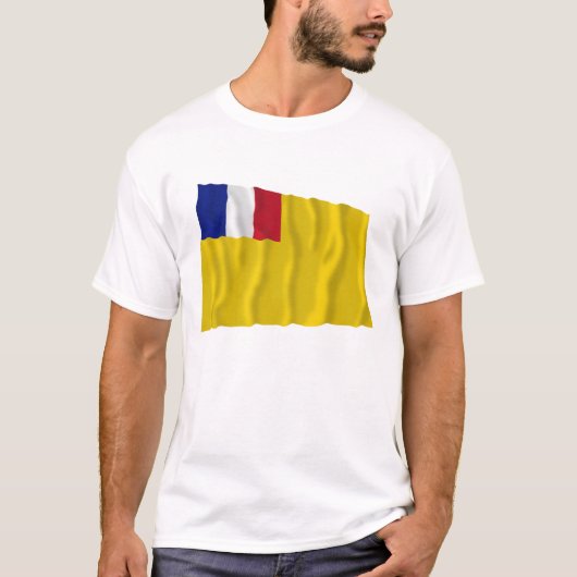 フランス領インドシナの振る旗(1887-1954年) Tシャツ (正面)