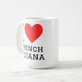 フランス領ギアナが好き コーヒーマグカップ (正面左)