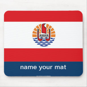 フランス領ポリネシアの旗のmousepad マウスパッド