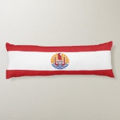 フランス領ポリネシアの旗 ボディピロー (裏面)