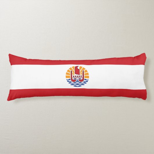 フランス領ポリネシアの旗 ボディピロー (正面)