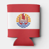 フランス領ポリネシアの旗 缶クーラー (裏面)