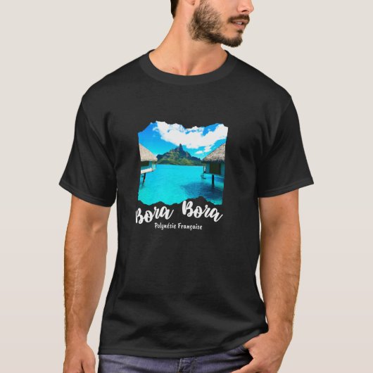 フランス領ポリネシア ボラボラ島 Tシャツ (正面)