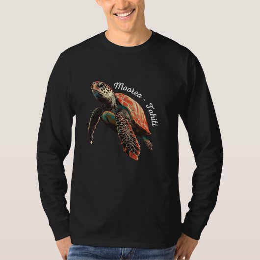 フランス領ポリネシア ムーレア タヒチ Tシャツ (正面)