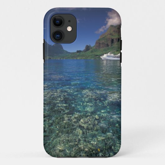 フランス領ポリネシア、モーレア島。クック湾。クルーズ船 Case-Mate iPhoneケース (裏面)