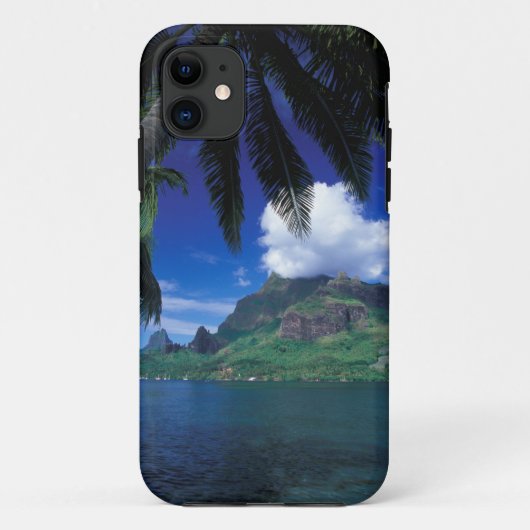 フランス領ポリネシア、モーレア島。クック湾。緑 Case-Mate iPhoneケース (裏面)