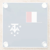 フランス領南方・南極地域 ガラスコースター (裏面)