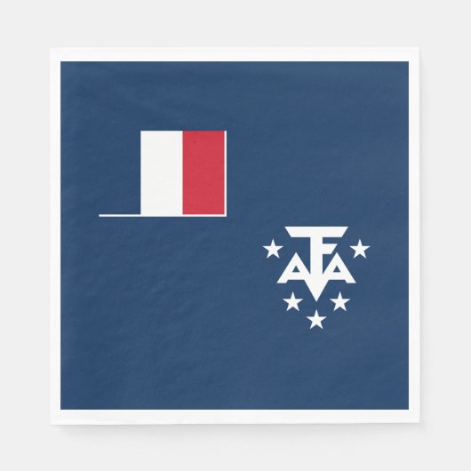 フランス領南方・南極地域 スタンダードランチョンナプキン (正面)
