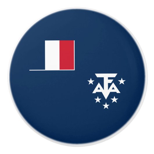 フランス領南方・南極地域 セラミックノブ (正面)
