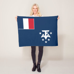 フランス領南方・南極地域 フリースブランケット