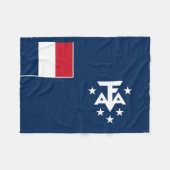 フランス領南方・南極地域 フリースブランケット (正面(横))