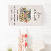 フランス風のマーケットスタイルのブライズシャワー 横断幕 (インサイチュ)