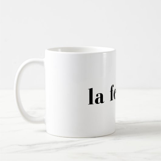 フランス風フェミニンなデザイン コーヒーマグカップ (左)