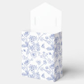 フランス風ブルー&ホワイトビクトリアンスタイルのブライダルシャワー フェイバーボックス (オープン)