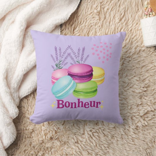 フランス風マカロン クッション (ブランケット)