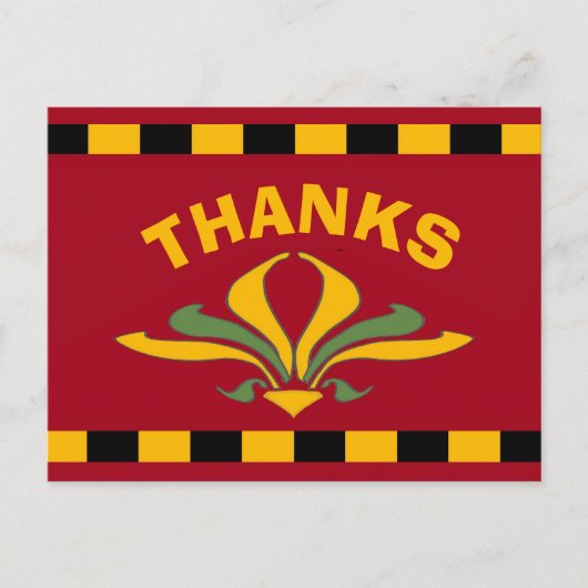 フランス風マーケットサイン 感謝, ポストカード (正面)