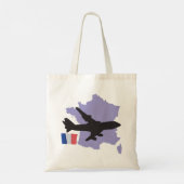 フランス飛んでいるへ トートバッグ (裏面)