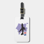 フランス飛んでいるへ ラゲッジタグ (正面縦)