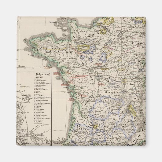 フランス1461年から1610年 マグネット (正面)