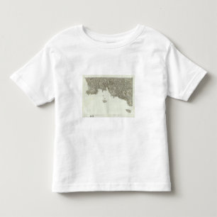 フランス2の刻まれた地図 トドラーTシャツ