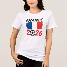 フランス2026サッカーサポーター デザイン フラグカラー トライブレンドTシャツ