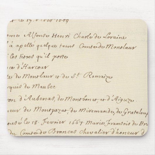 フランス20 マウスパッド (正面)