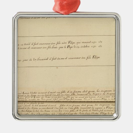 フランス32 メタルオーナメント (正面)