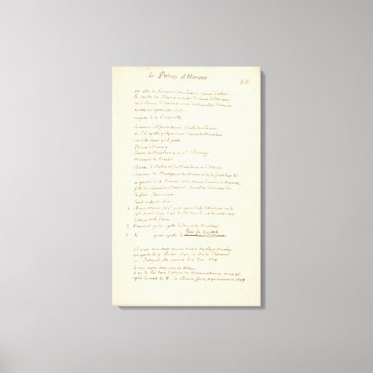 フランス52 キャンバスプリント (正面)