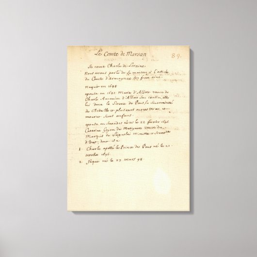 フランス54 キャンバスプリント (正面)