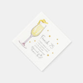 フランス75 レシピ カクテル スタンダードカクテルナプキン (角)