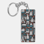 フランス|の記号パターン キーホルダー (正面左)