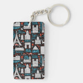 フランス|の記号パターン キーホルダー (裏面)