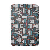 フランス|の記号パターン バスマット (正面縦)