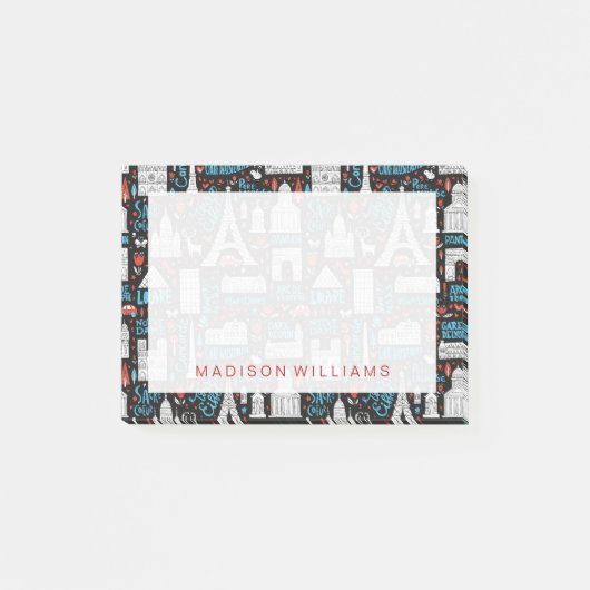 フランス|の記号パターン ポストイット (正面)