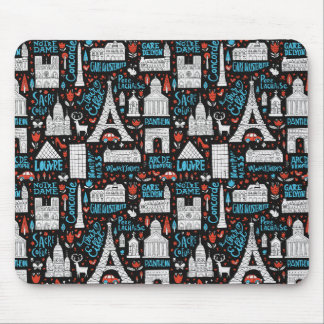 フランス|の記号パターン マウスパッド