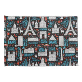 フランス|の記号パターン 枕カバー (裏面-右)