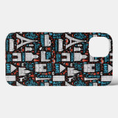 フランス|の記号パターン Case-Mate iPhoneケース (裏面 (横))