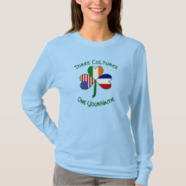 フランス・アイルランド・アメリカン シャムロック カスタマイズ Tシャツ