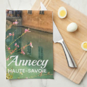 フランス，アネシーオールドタウン キッチンタオル (四つ折り)