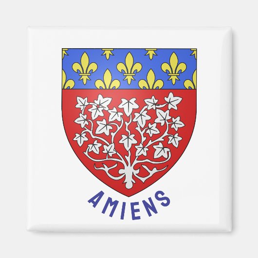 フランス、アミエンの紋章 マグネット (正面)