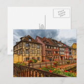 フランス、アルザス地方、コルマールの家 ポストカード (正面/裏面)