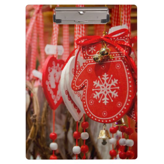 フランス、アルザス、コルマール。クリスマス市場 クリップボード (正面)