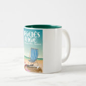 フランス，アルジェレス・シュルメール，アルジェレス・プラージュ ツートーンマグカップ (正面右)