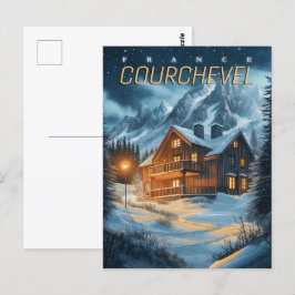 フランス:アルパインアドベンチャー – Courchevel Ski ポストカード